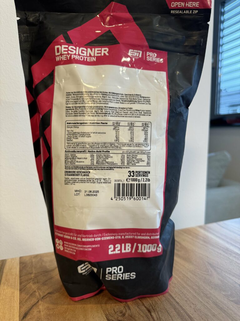 ESN Designer Whey Protein Test