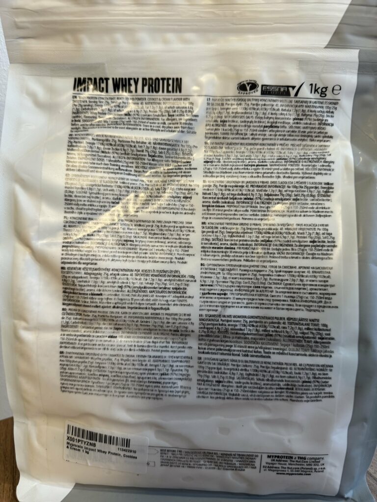 Myprotein Impact Whey Protein Pulver im Test